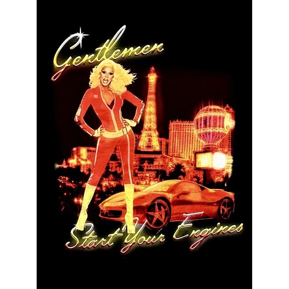 Ru Paul Paul’s Drag Race Live Gentlemen Start Your Engines Las Vegas Black Tee S - Picture 2 of 5